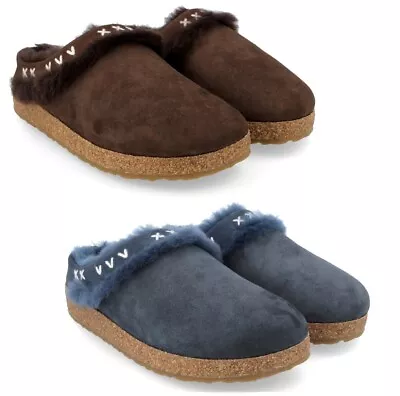 Haflinger Shetland Lambskin Clogs Women's Slippers Unisex Shearling Fur • $132