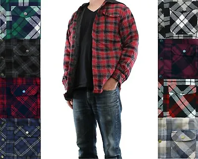 $27.99 • Buy Wrangler Flannel Shirt Jacket Men's Hooded Plaid Patterned Quilted Snap Button