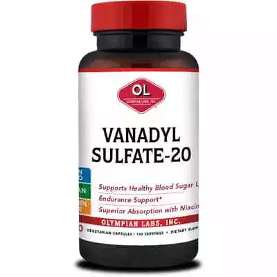 Olympian Labs Vanadyl Sulfate-20 20 Mg 100 Veg Caps • $22.99