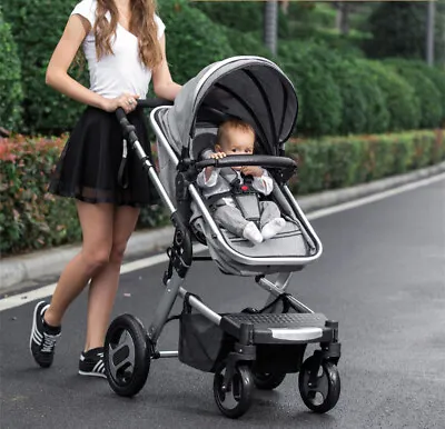 High View High Fashion 2 In 1 Baby Stroller/Pram/Pushchair - Crimson Red • £699.99