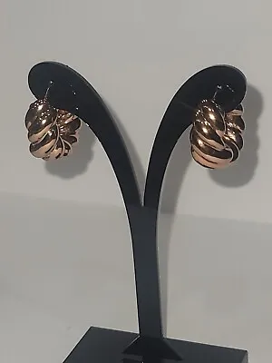 14k Rose Gold Milor Italy Earrings 8 Grams • $420