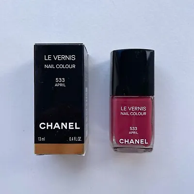 Chanel Le Vernis Nail Colour ‘April’ 533 Sold Out Nail Polish Maroon BNIB £29 • £14.99