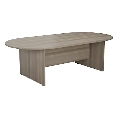 RZ D-End Meeting Boardroom Office Table Grey Oak • £499.94