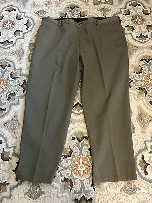 Men’s Slacks-LL Bean-46x30-Olive Green-100% Cotton • $10