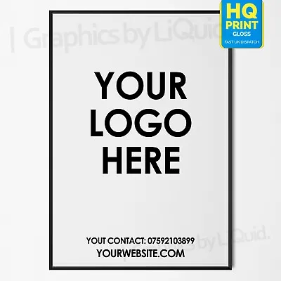 £15.99 • Buy  Custom Logo Poster Printing Your Poster Personalised Prints | A4 A3 A2 A1 |