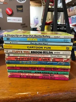 Vintage Cartoon Books B.C. Broom-Hilda Peanuts PB Books You Choose Starts $1.48 • $5.26