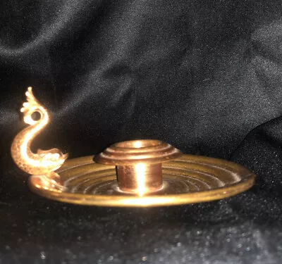 ANTIQUE ART DECO CHASE “PORPOISE” CANDLESTICK By HELLEN BISHOP DENNIS No. 24008 • $12