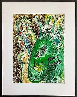 MARC CHAGALL - Matted Print - 11x14 Mat - FRAME READY - Hand Signed Signature • $190