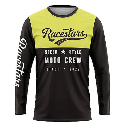 Motocross Shirts Enduro Men's Long Sleeve Mountain Cycling Jersey MTB Off Road • $18.99