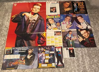 VANILLA ICE Poster & Article Magazine Cuttings • $17.41