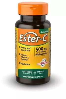 American Health Products Ester-C 500 Mg With Citrus Bioflavonoids 90 Vegetarian • $14.04