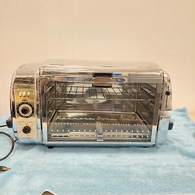 Vtg Chrome Kenmore Oven Baker Automatic Rotisserie Rare 1950’s Retro Kitchen McM • $325