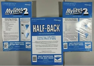 100 E. Gerber Mylites 2 & Half Backs Set - Standard Comic 725M2 700HB • $79.99