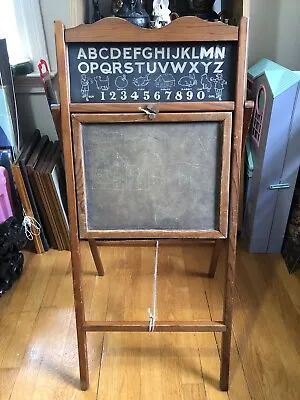 Antique Children’s Folding Easel Chalkboard & Desk • $125