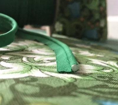 Choose Quantity FLANGED PIPING CORD Sewing Cushion Edge Trim 11mm Green Cotton • £1