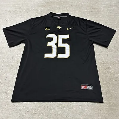 Vintage Team Nike 3XL UCF Football Jersey Golden Knights Black Gold #35 • $69.99