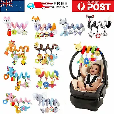$15.98 • Buy Baby Activity Hanging Pram Toy Spiral Pushchair Stroller Bedding Car Seat Cot AU