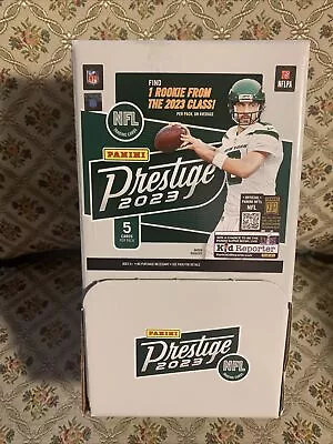 Empty 2023 Prestige NFL Football Gravity Feed Box With Aaron Rodgers-No Cards • $9.95