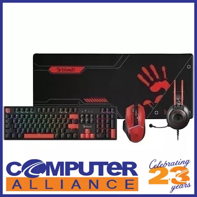 Bloody Gaming Bundle - Keyboard Mouse Mouse Pad And Headset • $129