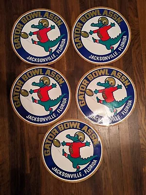 Vintage Florida Gators Gator Bowl Jacksonville Florida 13  Round Circle Stickers • $33