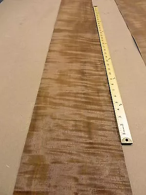 Figured African Quilt Makore Wood Veneer 9  X 103  Raw No Backing 1/42  Thick • $87.50