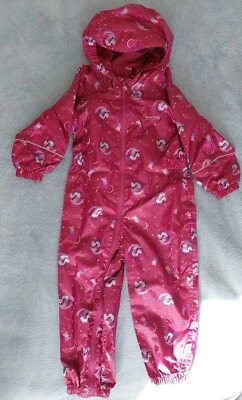 £6.99 • Buy Regatta Peppa Pig Pobble Waterproof Puddle Suit Raspberry Radience 2-3 Years