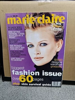 Marie Claire Australia Magazine - June 1997 - Sarah O'Hare • $35