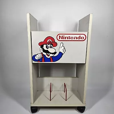 Vintage Nintendo Mario Video Game Rolling Storage Cart 1989 • $369.99