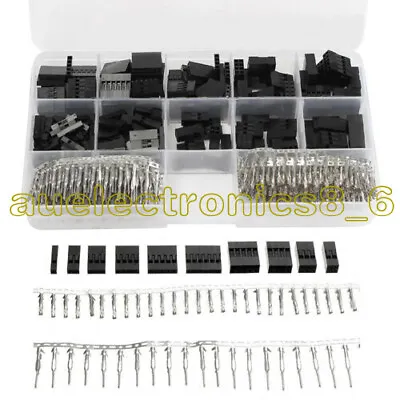 $11.87 • Buy 620PCS Dupont Crimp Pin Connector Header Jumper Wire Terminal Housing 2.54mm NEW
