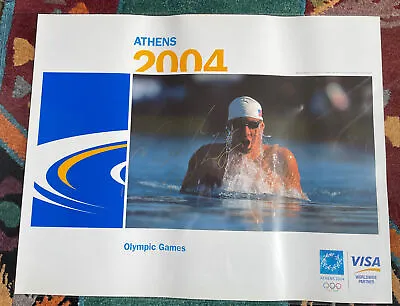 2004 Athens Olympics Michael Phelps Signed Poster • $120