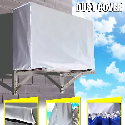 Outdoor Air Conditioner Cover Waterproof Protector Anti-Dust Sunproof Drawstring • $13.86