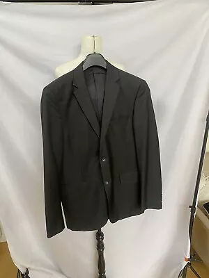 Rhodes & Beckett 100% Wool Super 130s Size 52 Slim Blazer Jacklet Mens Dark Grey • $29