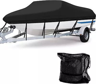 Heavy Duty 600D Marine Grade Polyester Waterproof Boat Cover All Weather Protec • $175.81