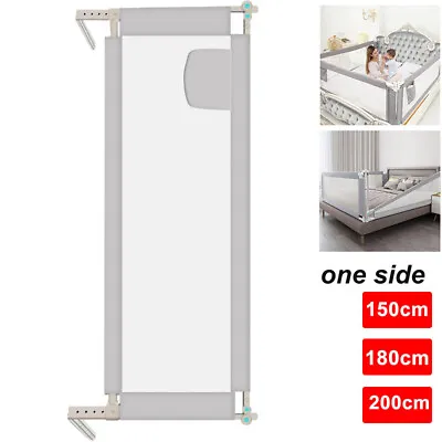 Baby Bed Protection For Kid Rail Bed Guard Toddler Safety Fence 150 180 200cm • £22.79