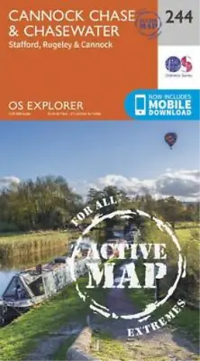 Cannock Chase (Map) OS Explorer Active Map • £17.97