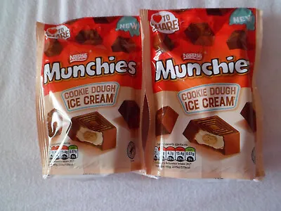 2x New Nestle Munchies Cookie Dough Ice Cream Chocolate • £5.49