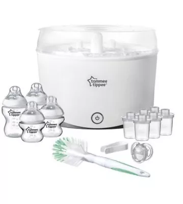 £39.99 • Buy Tommee Tippee Electric Steam Steriliser Set & Bottles Brush Soother Feeding
