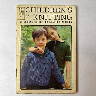 Dell Purse Book 1239 Children's Knitting  1965 Vintage • $6.95