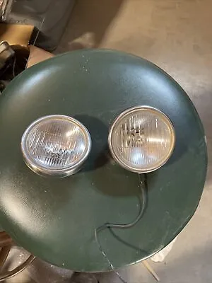 Vintage Stainless Steel Cowl Lights 4” • $114