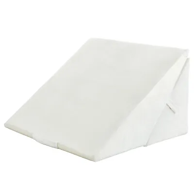 Costway Bed Wedge Pillow Adjustable Memory Foam Reading Sleep Back Support White • $36.99