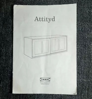 IKEA ATTITYD Storage Cabinet Instruction Manual • £4.50