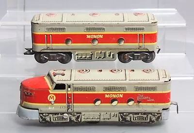 Marx 81 Vintage O Monon FA & FB Diesel Locomotive Set • $77.99