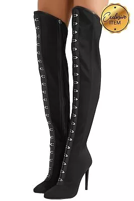 $68.31 • Buy RRP €1800 GIUSEPPE ZANOTTI Boots US5 UK2 EU35 Heel Mesh Made In Italy