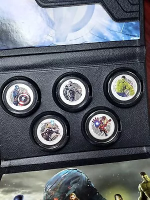 Marvel Avengers Age Of Ultron Set Five .999 One Ounce Silver Rounds • $400