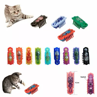 5/10*Miniature Bug Electronic Mechanical Cat Teaser Toy Nano Creatures Figures - • £19.59