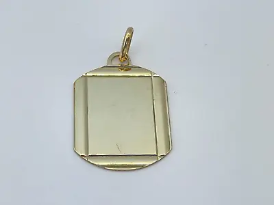 9ct Gold Hallmarked Plain Ingot Pendant. Goldmine Jewellers. • £114