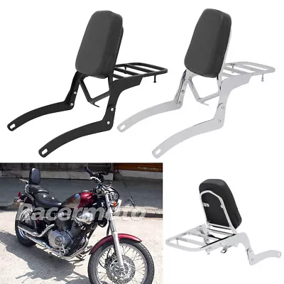 Backrest Sissy Bar Luggage Rack For Yamaha Virago XV125 XV250 V Star 250 89-2023 • $62.99