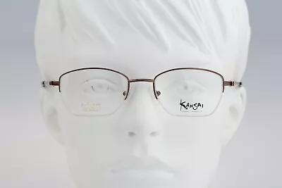 Kansai Yamamoto KY 3002U 2 L2 Titanium Vintage 90s Half Rim Square Glasses Frame • $125