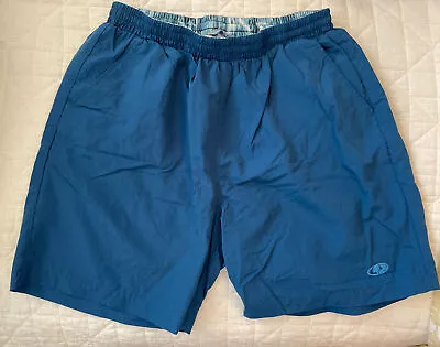 Mossy Oak Men's Swimming Trunks Deep Sea Blue Quick Dry Shorts - Size M • $14.99