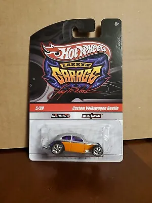 Hot Wheels Larry's Garage #5/39 Custom Volkswagen Beetle Orange/Silver  Malaysia • $8.99